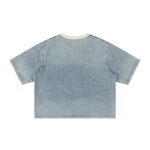 "Face Of Marz" Denim Box Tee