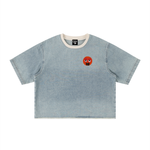 "Face Of Marz" Denim Box Tee